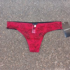Emporio Armani Floral Sheer Thong